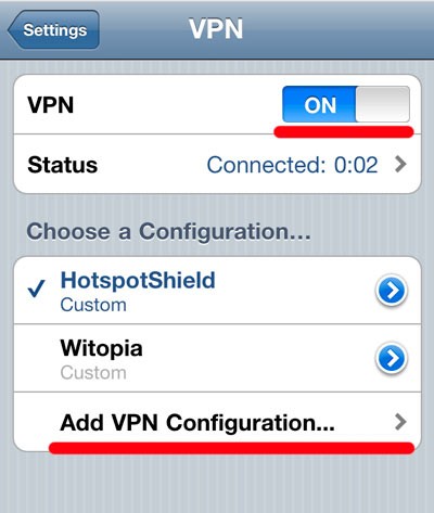 Что такое vpn в айфоне