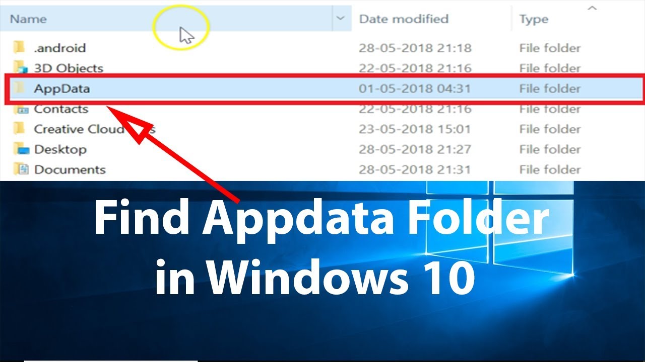 Как найти папку appdata в windows 7