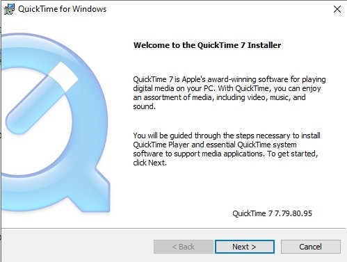 Quicktime для презентации